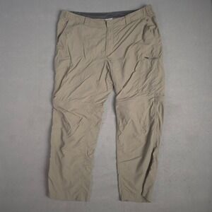 Columbia Convertible Cargo Pants Mens 42 30 Hiking Fishing Outdoor Beige‎